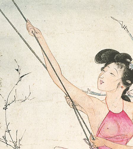 古田-胡也佛的仕女画和最知名的金瓶梅秘戏图